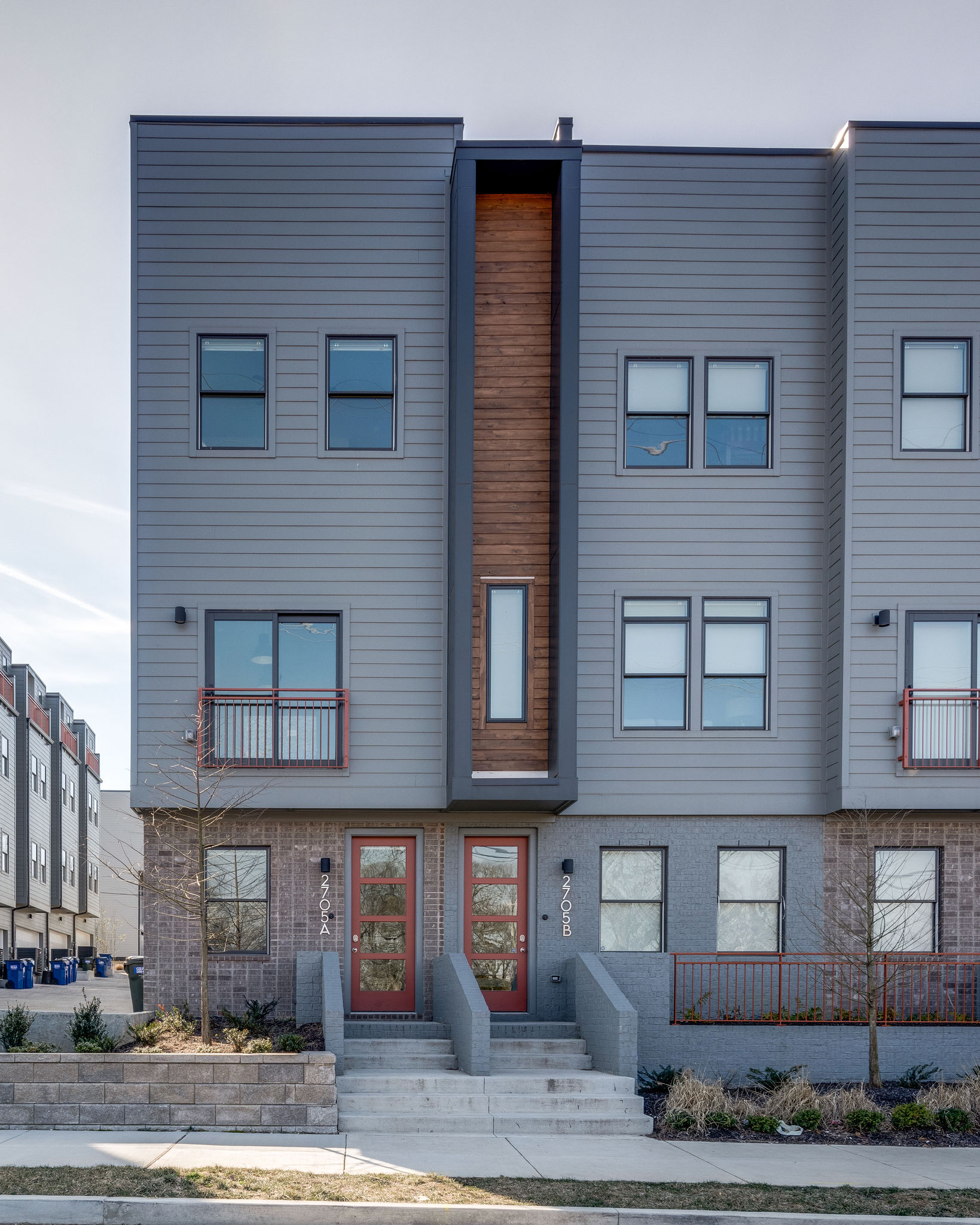 City Heights Townhome vacation rental exterior - Nashville TN